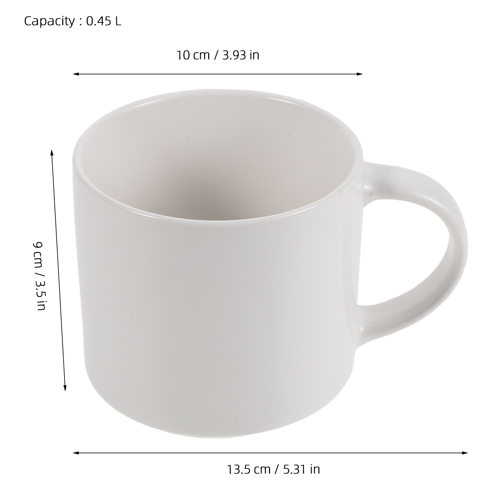แก้วกาแฟเซรามิกสีขาว 15 ออนซ์  - Sublimation Mug White บทวิจารณ์และราคา