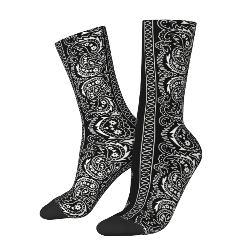 ถุงเท้าลาย Paisley Bandana สีด - Bandana Blank White บทวิจารณ์และราคา
