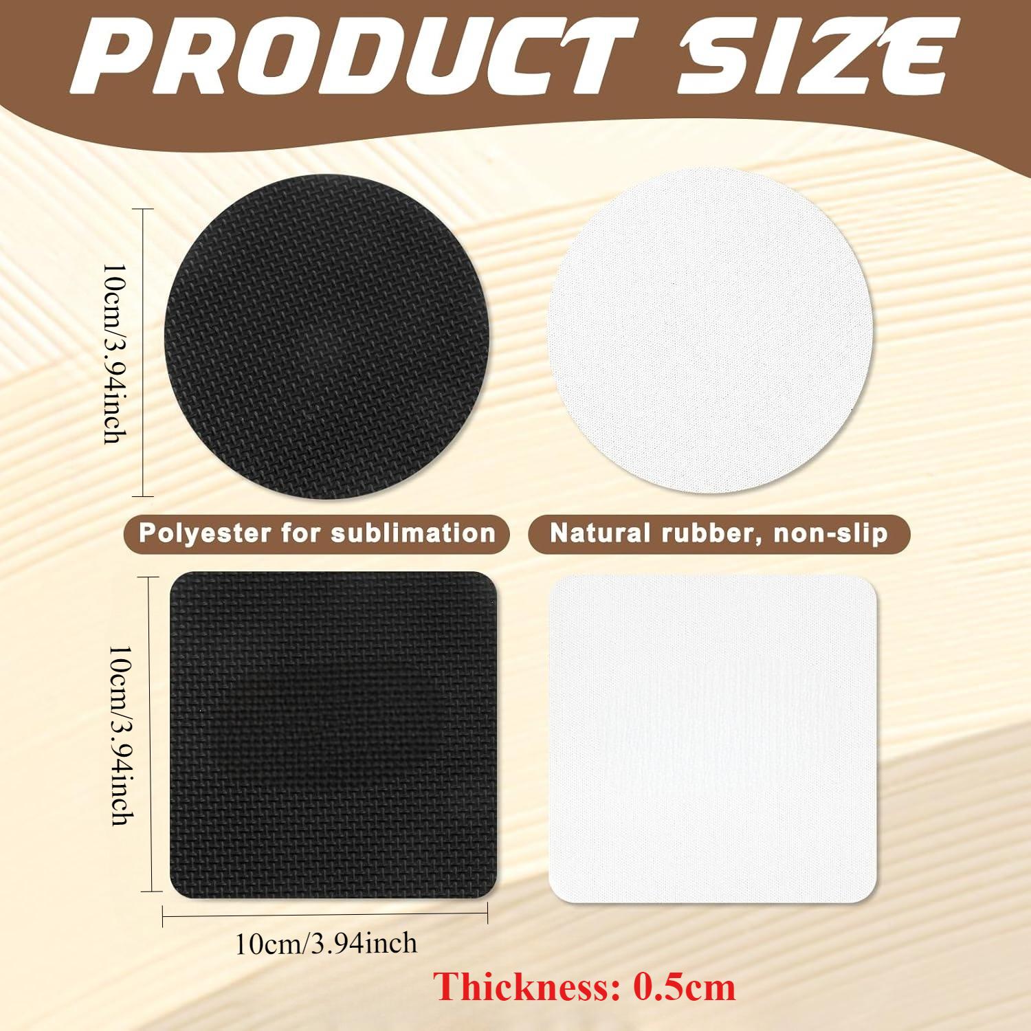 แผ่นรองแก้วสำหรับงานซับลิเมชั่ - Coaster Sublimation Blank บทวิจารณ์และราคา