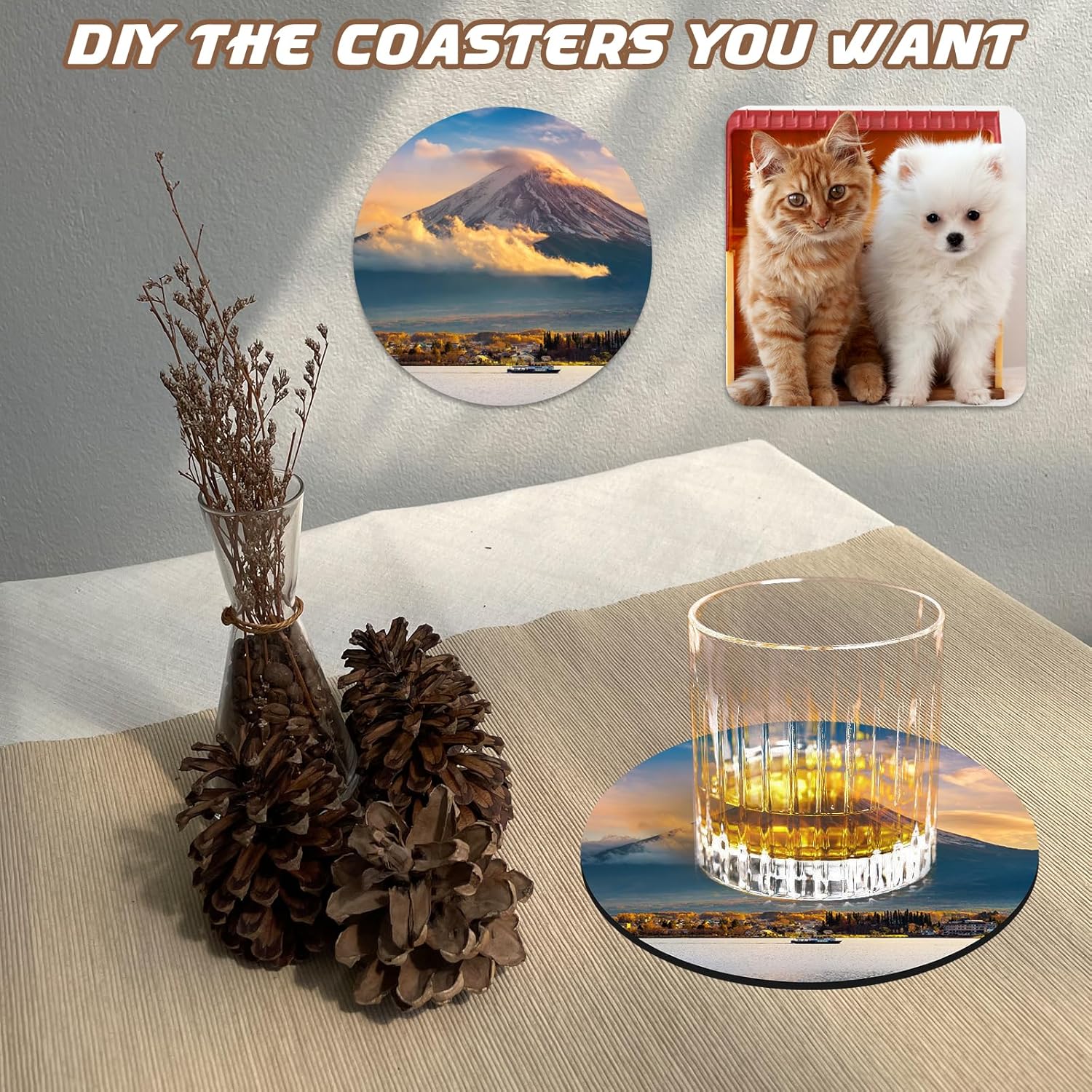 แผ่นรองแก้วสำหรับงานซับลิเมชั่ - Coaster Sublimation Blank บทวิจารณ์และราคา
