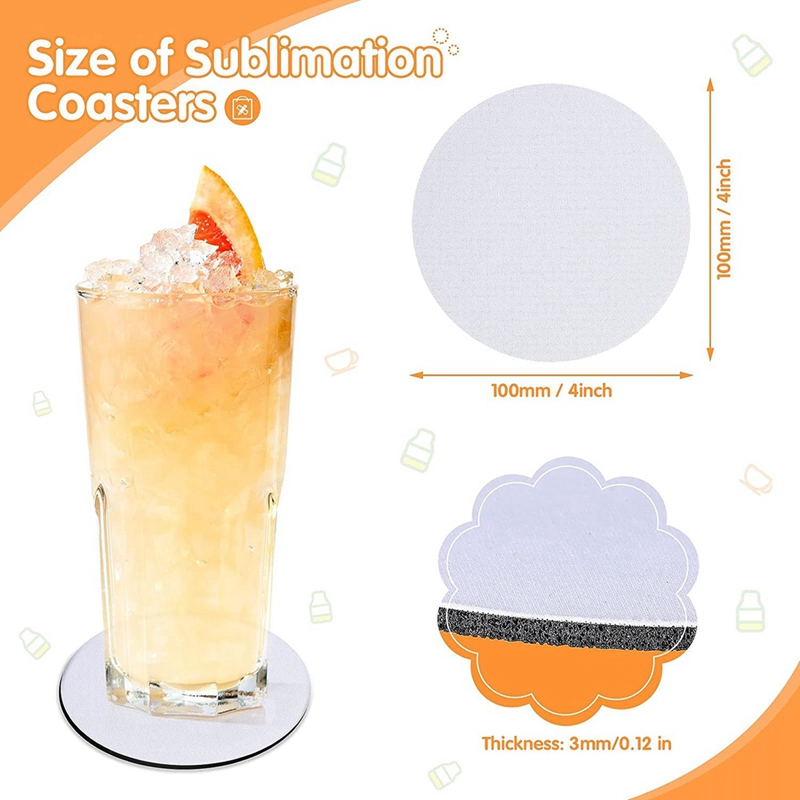 แผ่นรองแก้วเปล่าสำหรับงานซับลิ - Coaster Sublimation Blank บทวิจารณ์และราคา