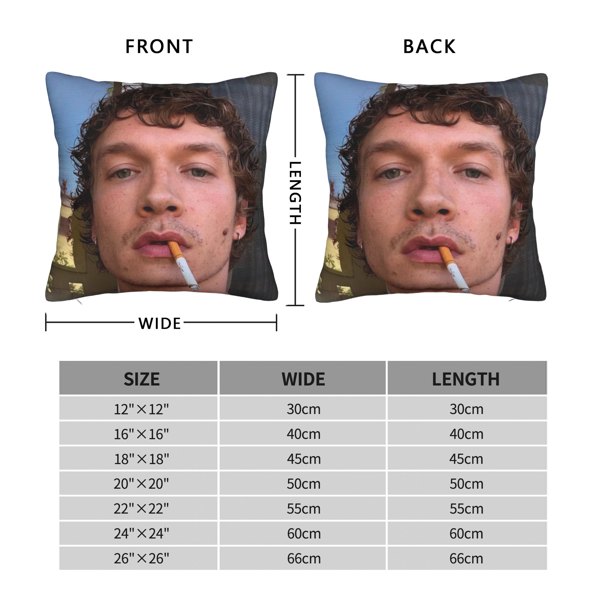 ปลอกหมอนอิงตกแต่ง Hudson Willi - Pillow Cover Sublimation บทวิจารณ์และราคา