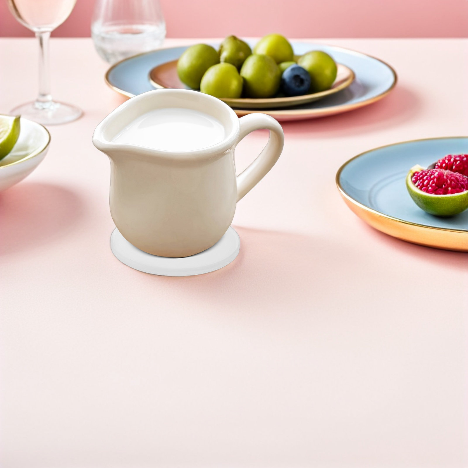 แผ่นรองแก้วเซรามิกทรงกลมสีขาว  - Coaster Sublimation Blank บทวิจารณ์และราคา
