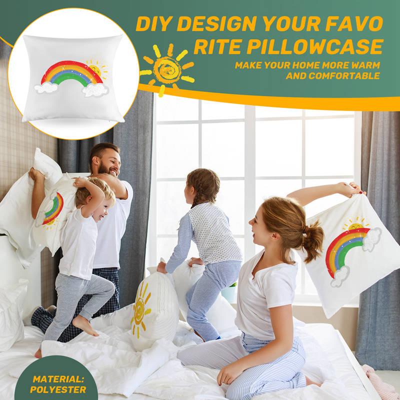 ปลอกหมอนเปล่าสีขาวขนาด 40x40 ซ - Pillow Cover Sublimation บทวิจารณ์และราคา