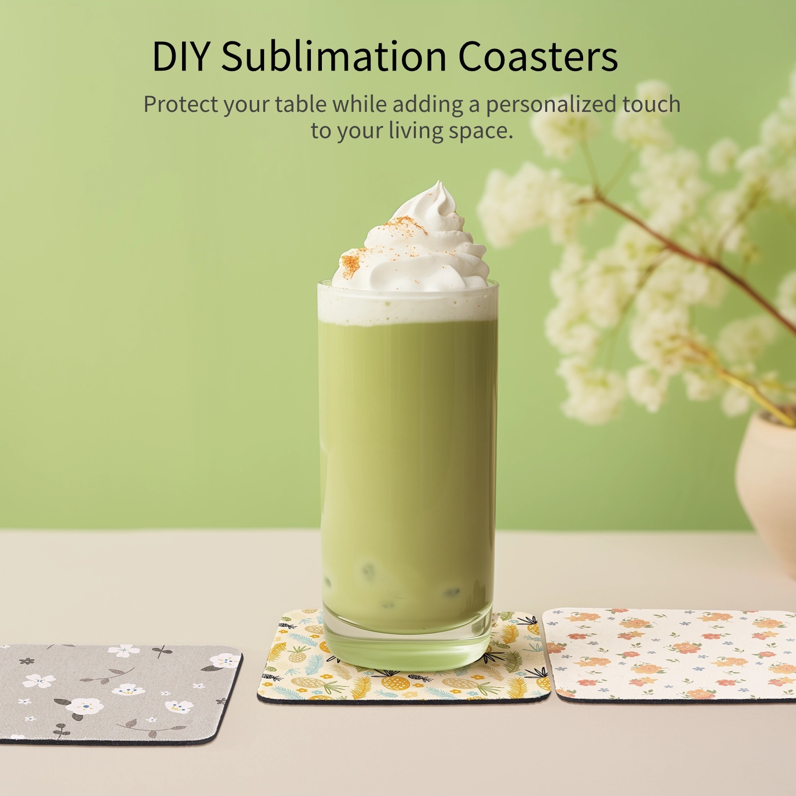 100 ชิ้นระเหิด Coasters สแควร์ - Coaster Sublimation Blank บทวิจารณ์และราคา
