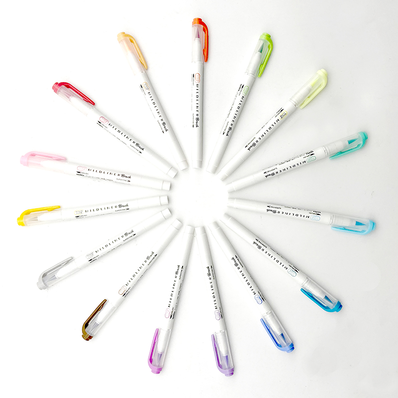 ปากกาหมึกซึม Zebra 25สีอ่อน WF - Zebra Pen Mildliner บทวิจารณ์และราคา