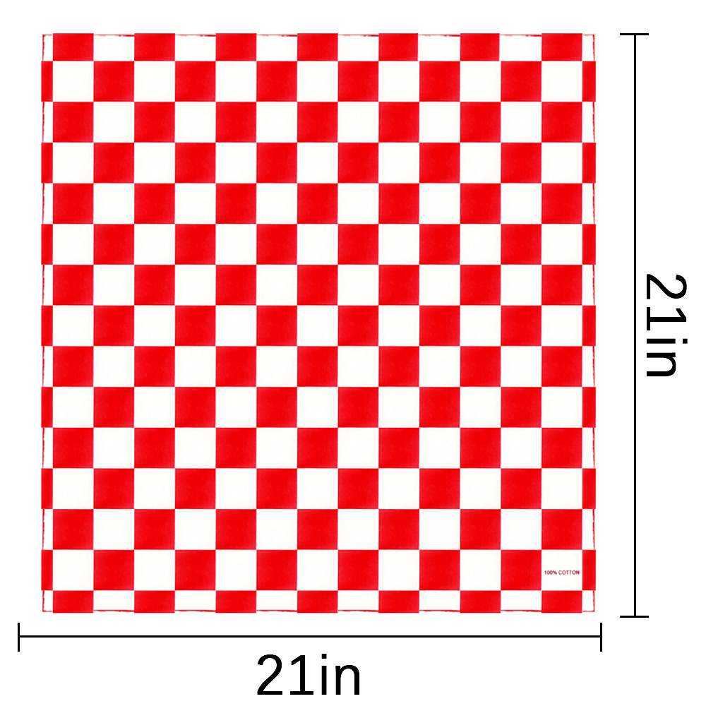 Bandana Checkered Flag Auto Ra - Bandana Blank White บทวิจารณ์และราคา